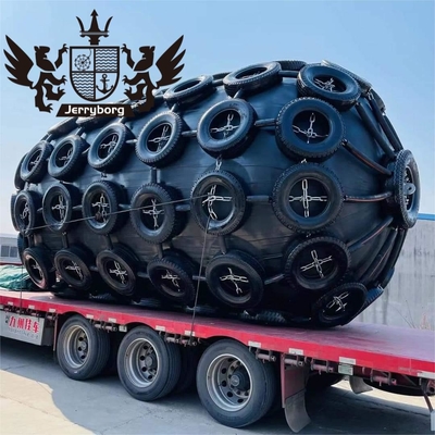 ISO 17357 Standart 50kPa/80kPa Yokohama Lastik Fender Piri ve Zinciriyle Denizci Yüzen Fender