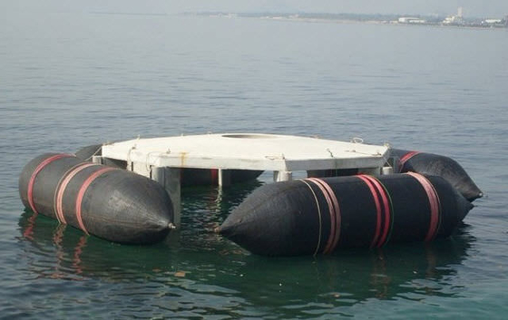 Yüzer Hava Yastığı Kurtarma Deniz Kauçuk Hava Yastıkları Gemi Başlatma için Pnömatik Hava Yastığı