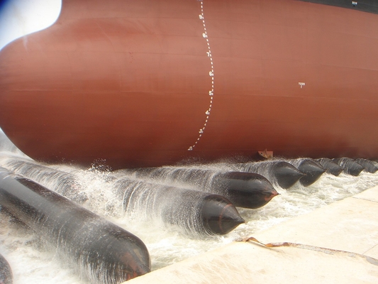 Barge için Yüksek Performanslı Gemi Başlatma ve Kaldırma için Patlama Önleyici Deniz Kauçuk Hava Yastığı