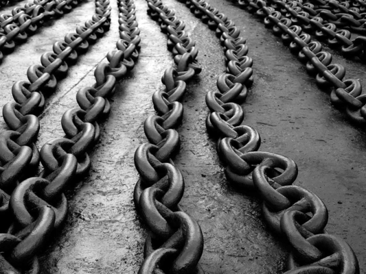 Ağır Güçlü Endüstriyel Siyah Finishing Drop Forge Short Link Chain Steel Galvanize Round Ship Anchor Chain