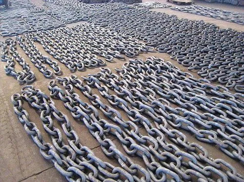 Ağır Güçlü Endüstriyel Siyah Finishing Drop Forge Short Link Chain Steel Galvanize Round Ship Anchor Chain