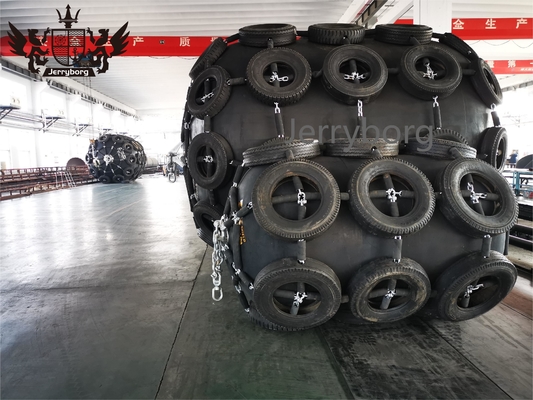 ISO 17357 Standart 50kPa/80kPa Yokohama Lastik Fender Piri ve Zinciriyle Denizci Yüzen Fender
