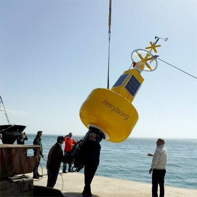 Fabrika özelleştirilmiş Plastik Deniz Navigasyon Booyları Deniz Marker Ocean için Güneş Işığı ile Booy