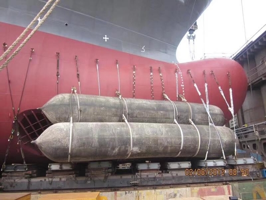 Gemi'nin fırlatılması için deniz lastik kaldırma kurtarma şişme hava balonu hava yastığı