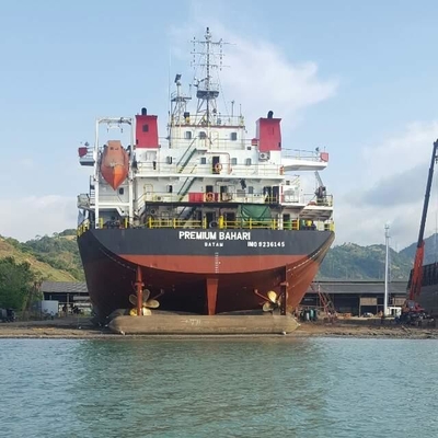Gemi Fırlatma Yüzer Deniz Hava Yastığı Doğal Kauçuk Rulo Çanta 1.5m * 15m