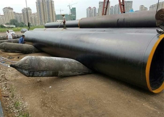 Siyah Şişme Doğal Kauçuk Deniz Ağır Kaldırma Hava Yastıkları