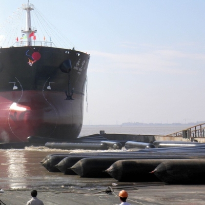 BV Sertifikası ile Tekne Fırlatma Kauçuk Hava Yastığı Doğal Kauçuk Rulo Torbalar