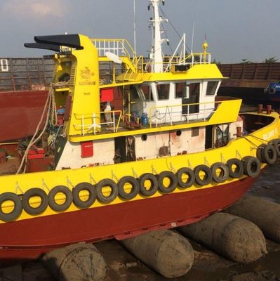 Silindirik Şişme Deniz Kauçuk Gemi Fırlatma Hava Yastığı