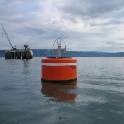 Plastik Güvenli Yüksek Yüzdürme Deniz Yüzer Sarı Yüzer Şamandıra