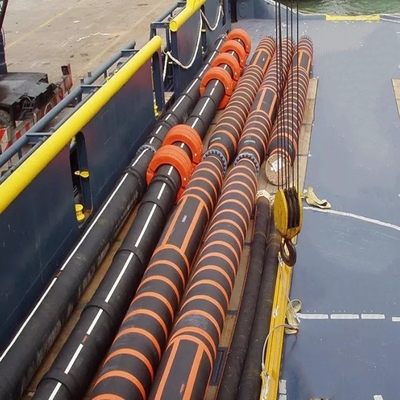 12.0m 300mm Çaplı Deniz Yüzer Kauçuk Yağ Hortumu