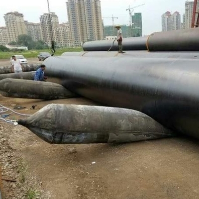Siyah Şişme Doğal Kauçuk Deniz Ağır Kaldırma Hava Yastıkları