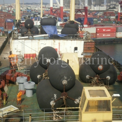 2.5m*4.0m Gemi Yerleştirme Pnömatik Yokohama Deniz Kauçuk Çamurluklar