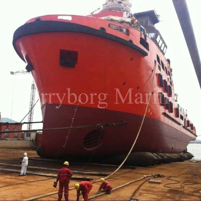 Gemi Fırlatma İçin Anti Patlama 1.5m * 15m Deniz Kauçuk Hava Yastığı